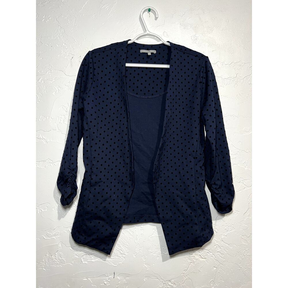 Lemon tart navy dot career‎ blazer womens medium career workwear business office